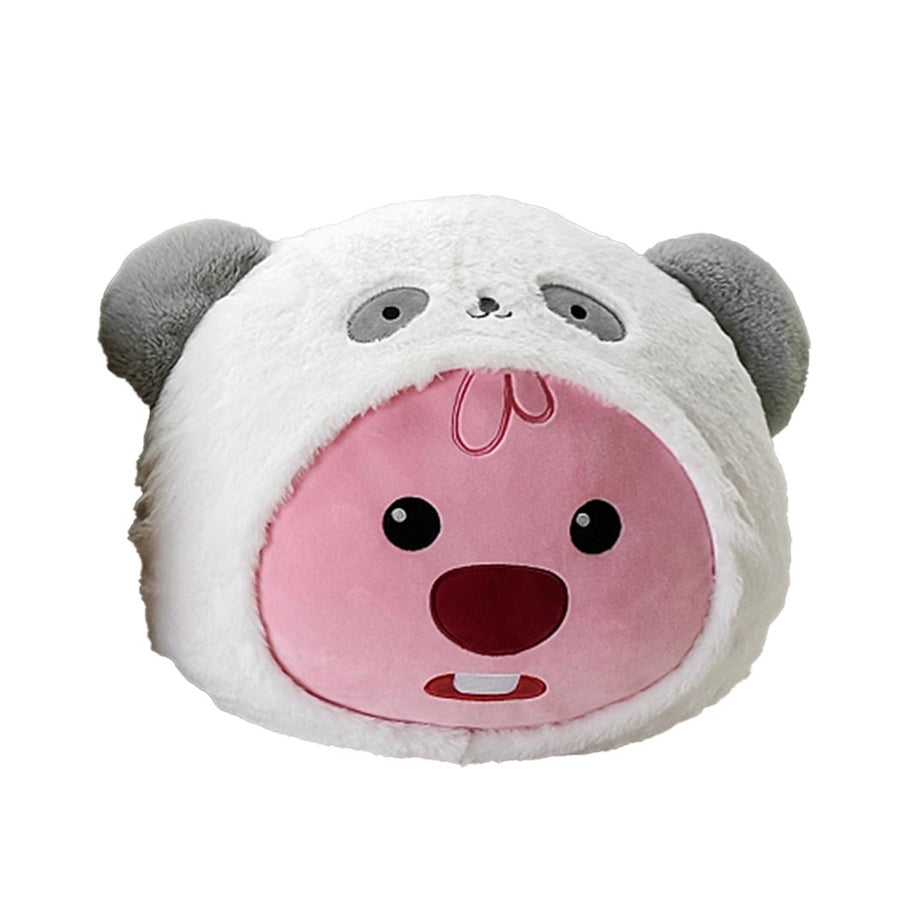 Zanmang Loopy Collection 16in. Costume-Changing Head-Shape Pillow (Panda)
