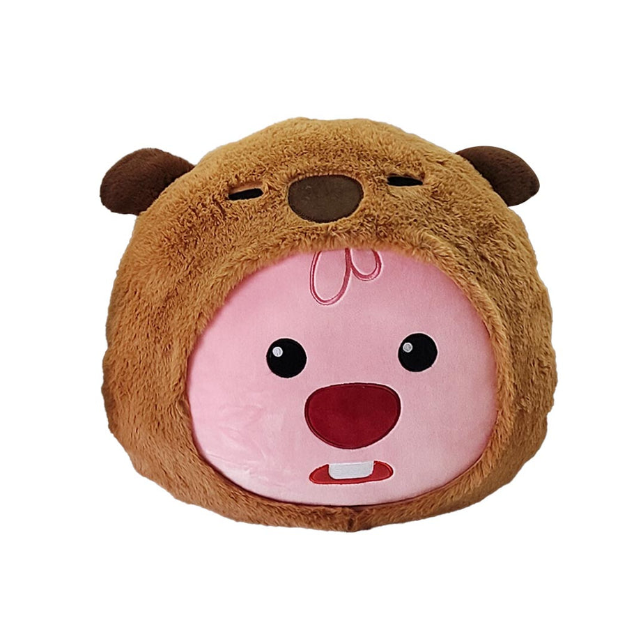 Zanmang Loopy Collection 16in. Costume-Changing Head-Shape Pillow (Capybara)