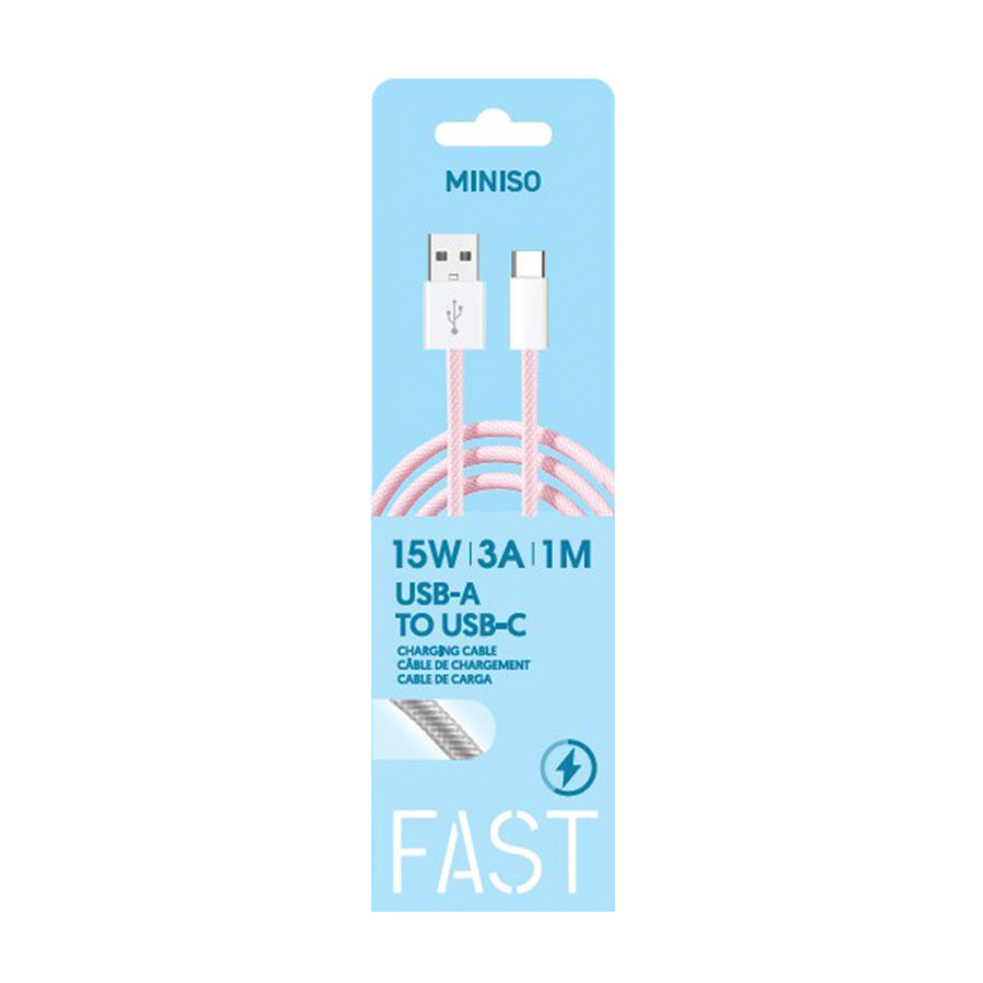 Master Series Braided Type-C Charging Cable(Pink)