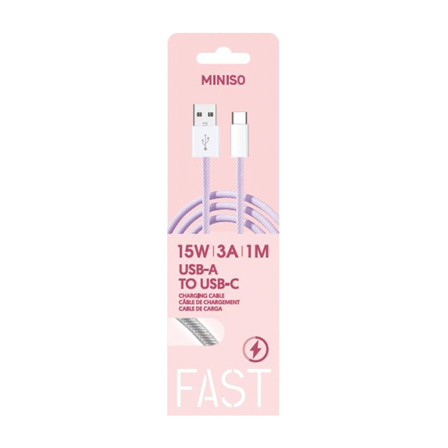 Master Series Braided Type-C Charging Cable(Purple)