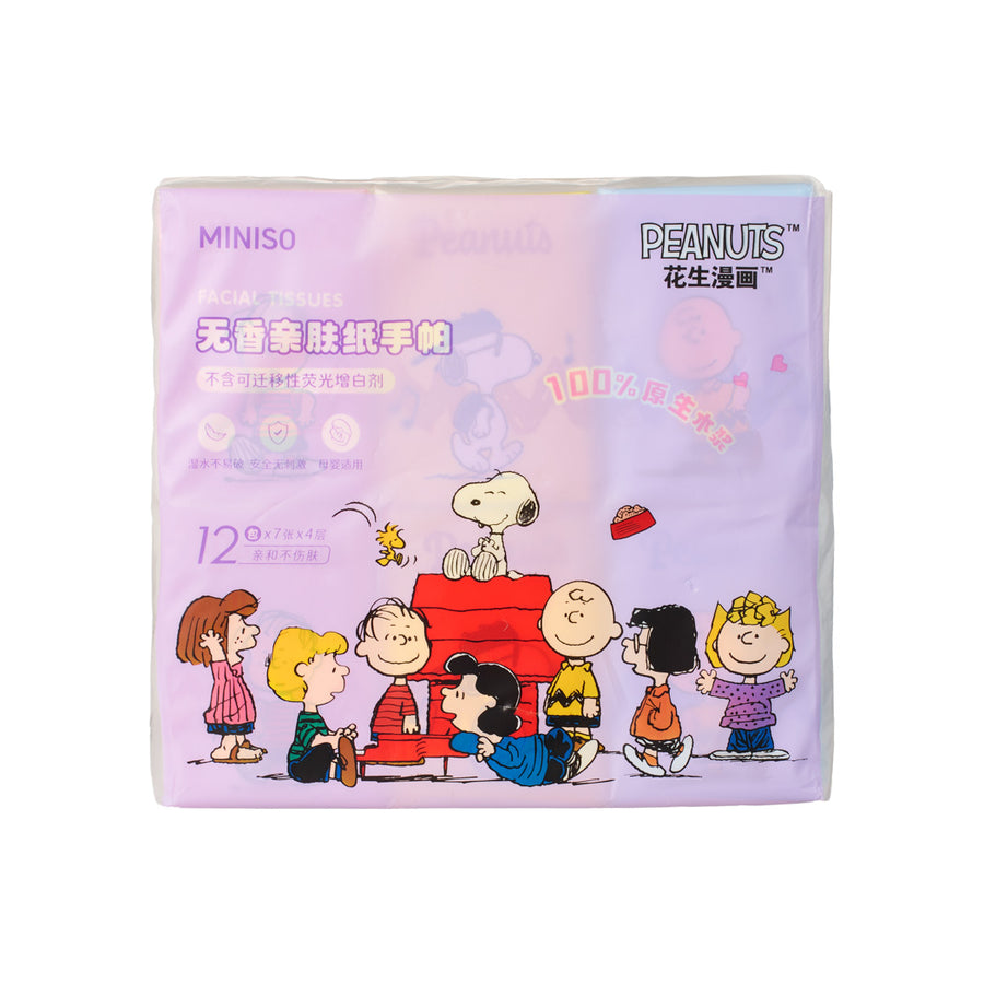 Snoopy Colorful Life Collection Unscented Tissues (12 Packs)