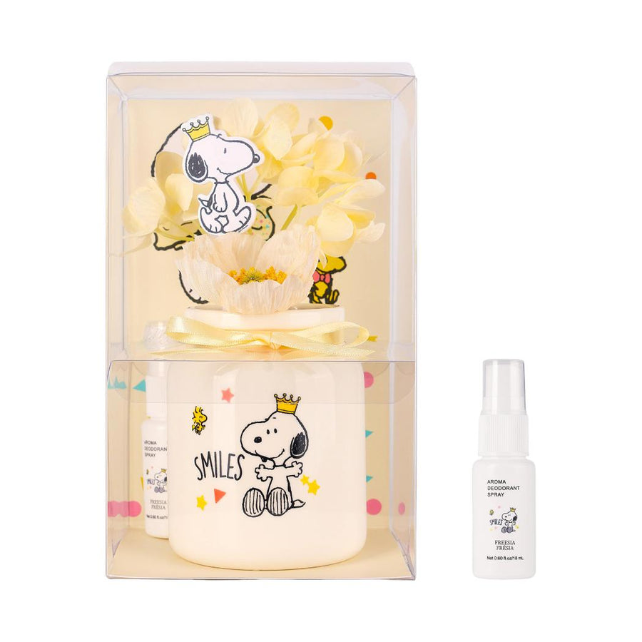Snoopy Collection Air Freshener and Ornament Set(Freesia)
