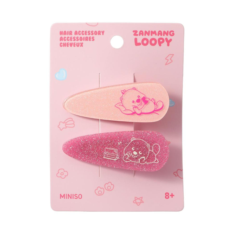 Zanmang Loopy Collection Acrylic Hair Clips (2 pcs)