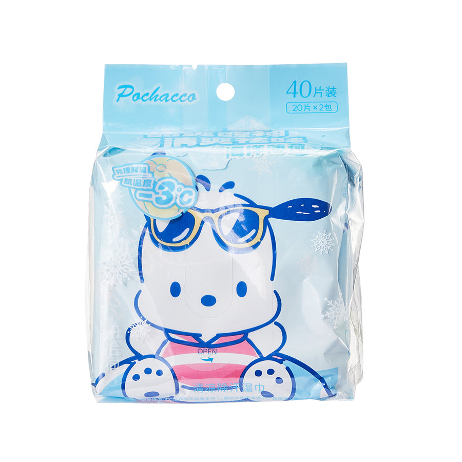 Cooling Wipes 20 Wipes×2 Packs (Pochacco)