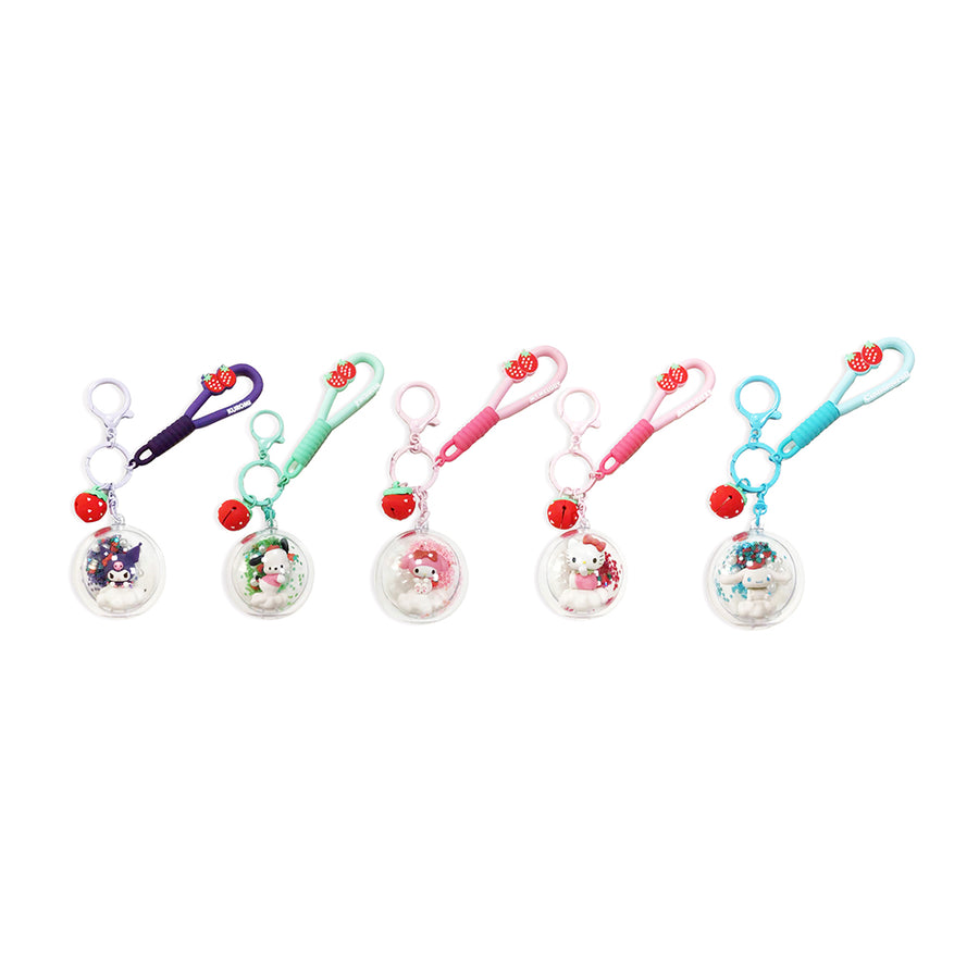 Hello Kitty and Friends Strawberry collection Ball Keychain