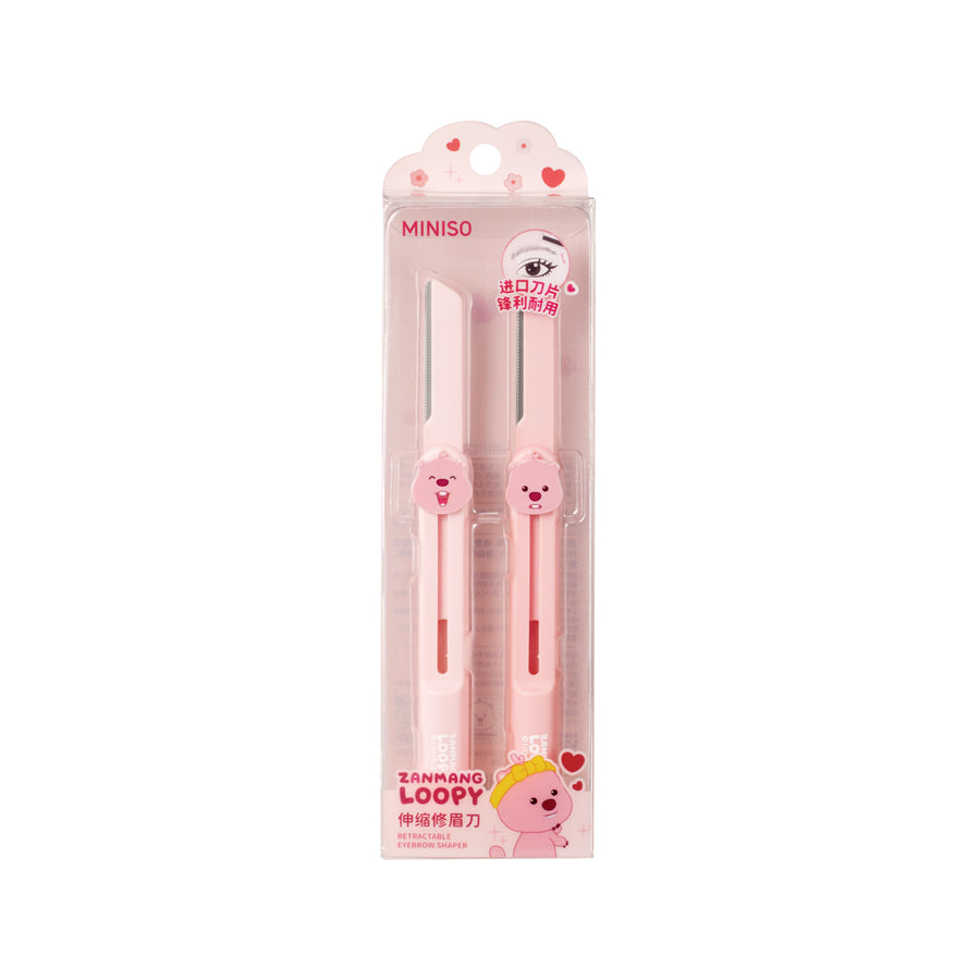 Zanmang Loopy Collection Portable Retractable Eyebrow Razor (2 Pack)