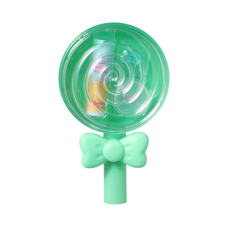 Dessert Theme Series Lollipop Design Lip Balm Set(Green)