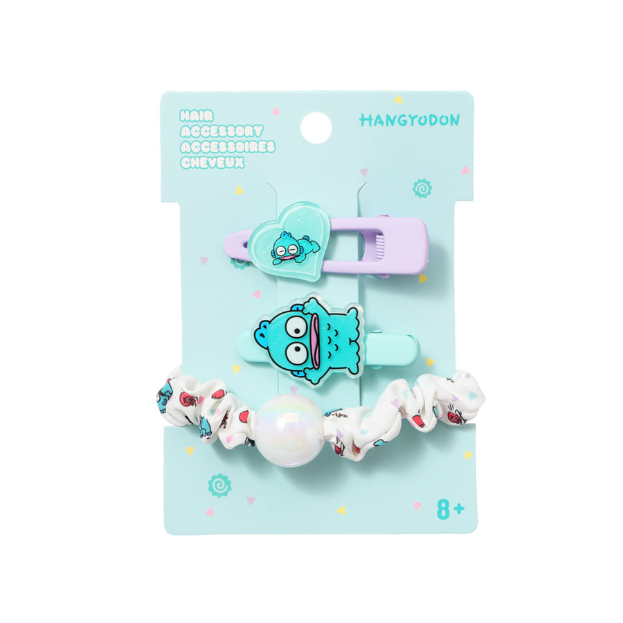Hangyodon Hair Tie & Hair Clip (3 pcs)