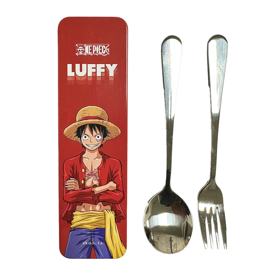 One Piece Classic Collection Flatware Set (Fork & Spoon) (Luffy)