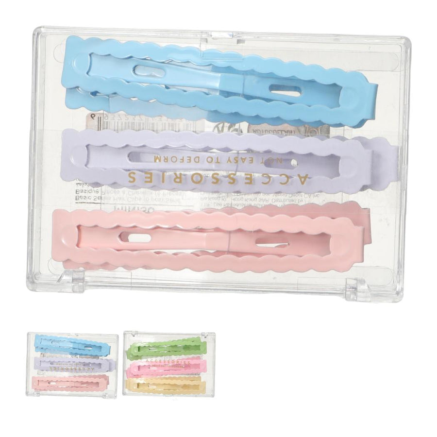 Basic Series 6-Pack Long Wavy Hair Clips (Mixed)