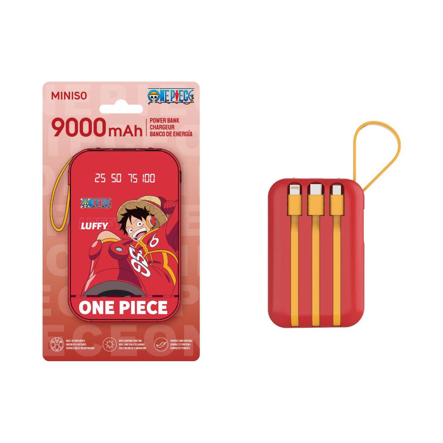 One Piece Collection 9000mAh Power Bank with Cable Model: C109(Luffy)