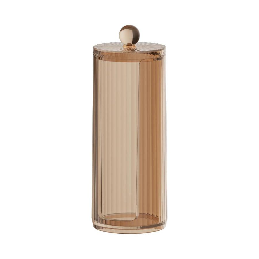 Stripe Series Cotton Pad Organizer (Brown)