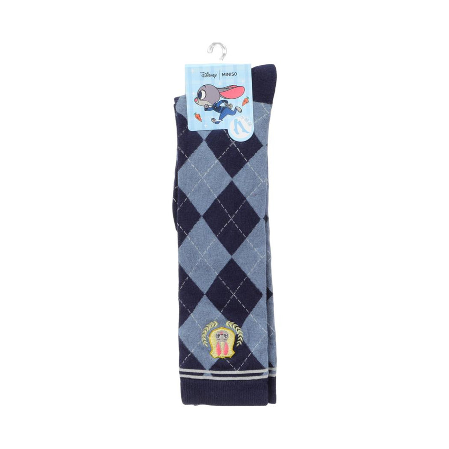 Disney Judy Police Officer in Daily Life Collection Calf Socks (Blue)