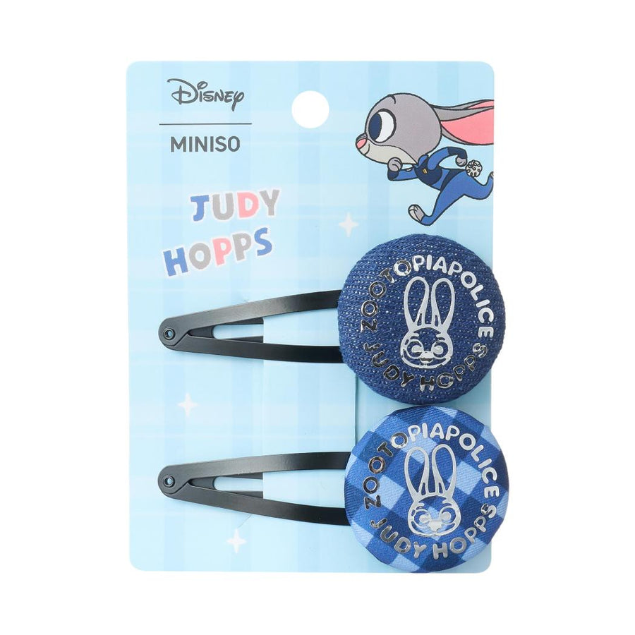 Disney Judy Police Officer in Daily Life Collection Fabric Baby Hair Clips (2 pcs)