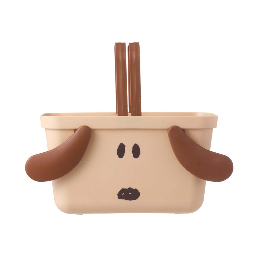 Snoopy Beach Fun Collection Handheld Basket (Brown)