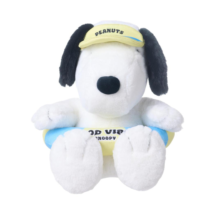Snoopy Beach Fun Collection 12in. Sitting-posture Swim Ring Snoopy Plush Toy