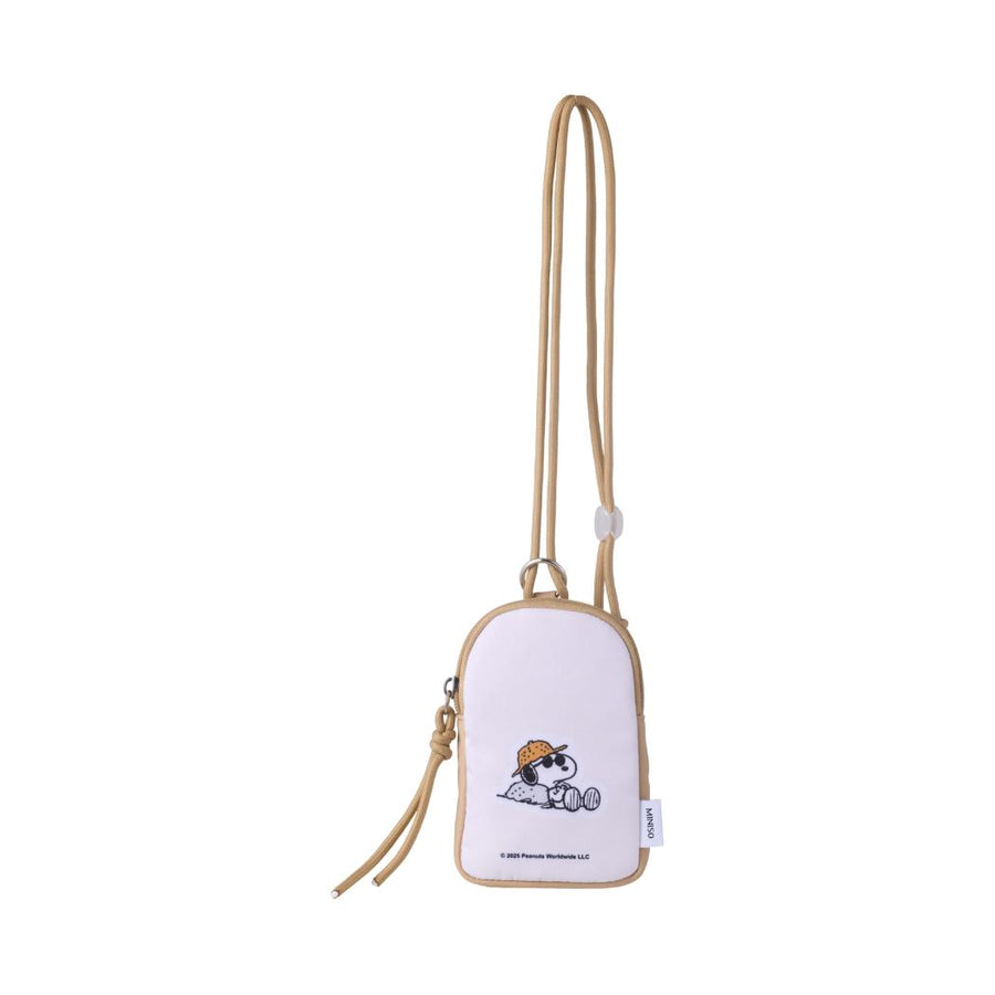 Snoopy Beach Fun Collection Neck Coin Purse(Beige)