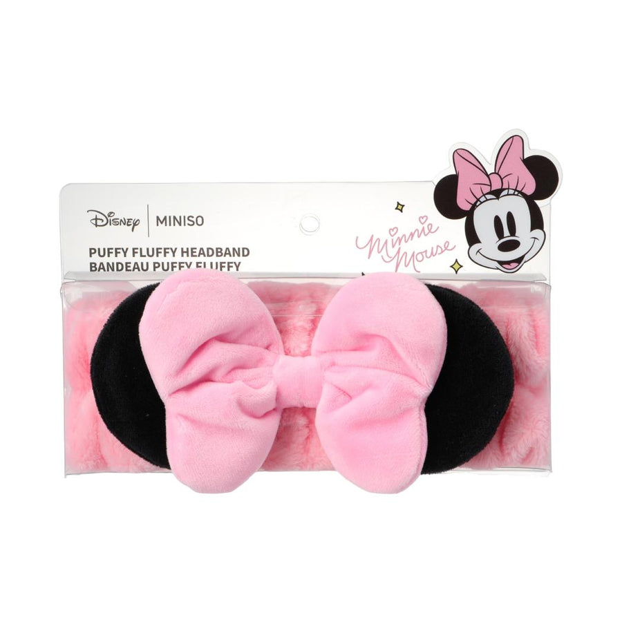 Disney Minnie Mouse Collection Puffy Fluffy Headband(Pink Bow)