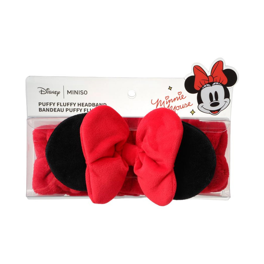 Disney Minnie Mouse Collection Puffy Fluffy Headband(Red Bow)