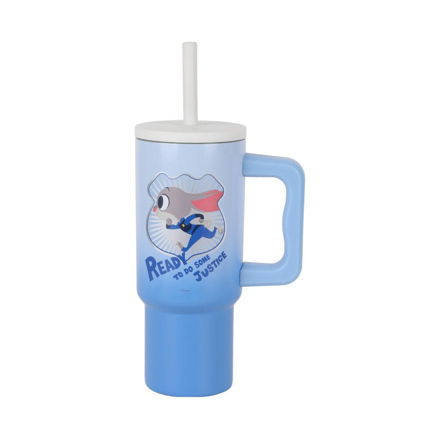 Disney Zootopia Collection Steel Bottle with Handle and Straw(Judy)