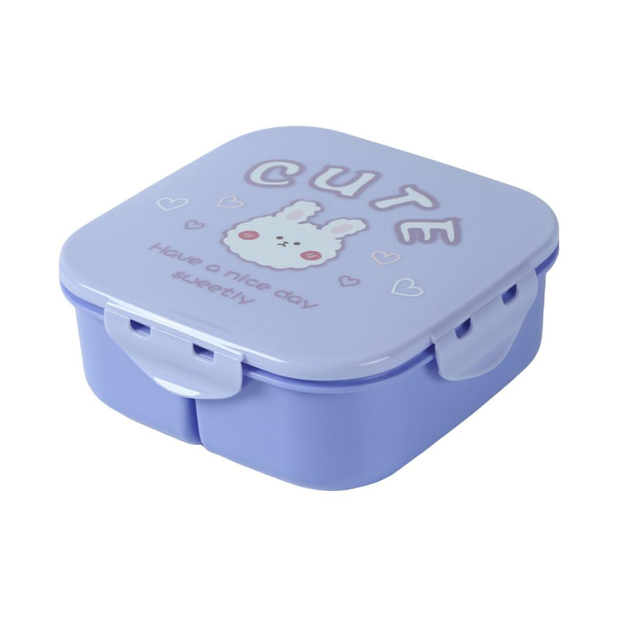 Cartoon Square Lunch Box 1350ml(Purple)