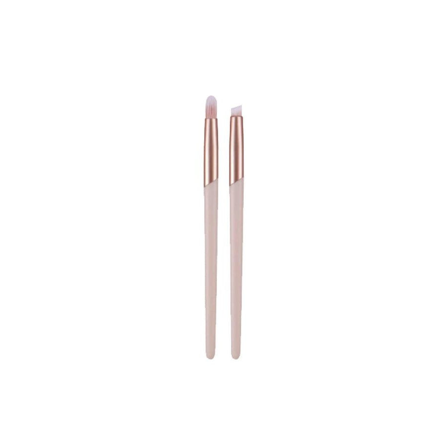 Pink Series Eye & Brow Makeup Brush Set (2 pcs)