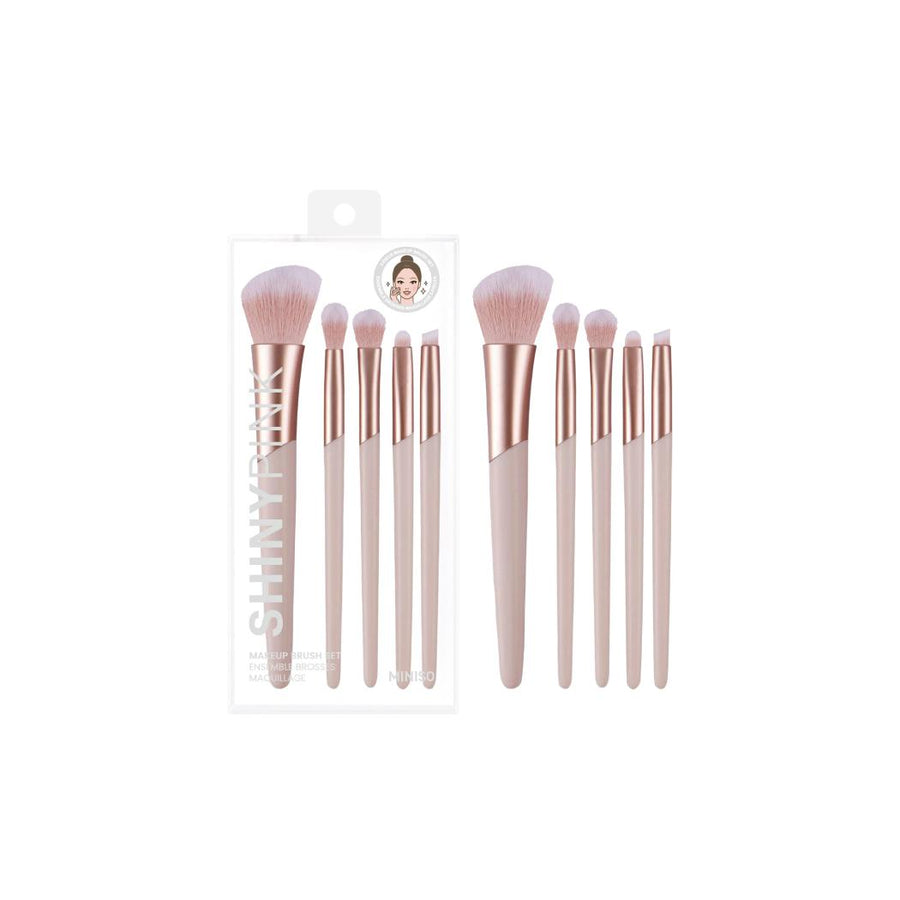 Pink Series Makeup Brush Set (5 pcs)