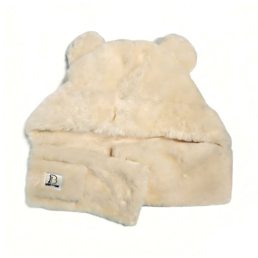 2-in-1 Hooded Scarf(Light Brown)
