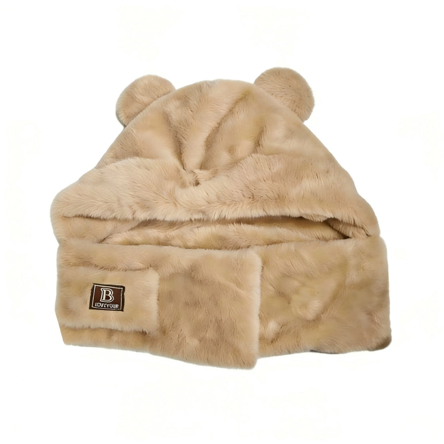 2-in-1 Hooded Scarf(Coffee)