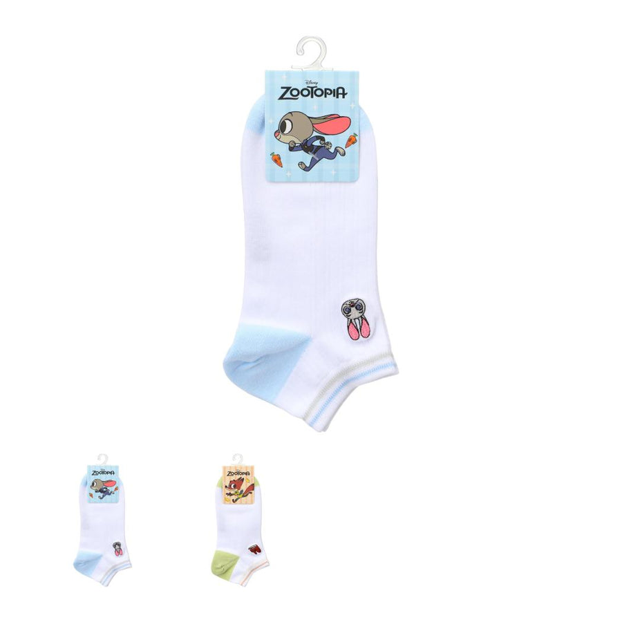 Disney Zootopia Collection Embroidered Ankle Socks