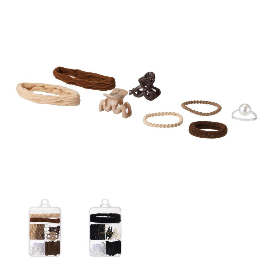 Basic Series Claw Clip & Rubber Band Set
