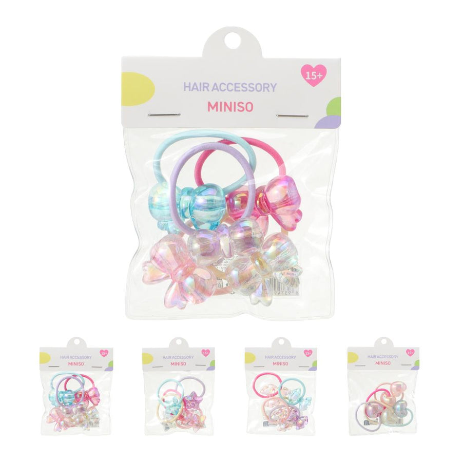In-Bag Series Transparent Sparkling Rubber Bands (5 pcs)