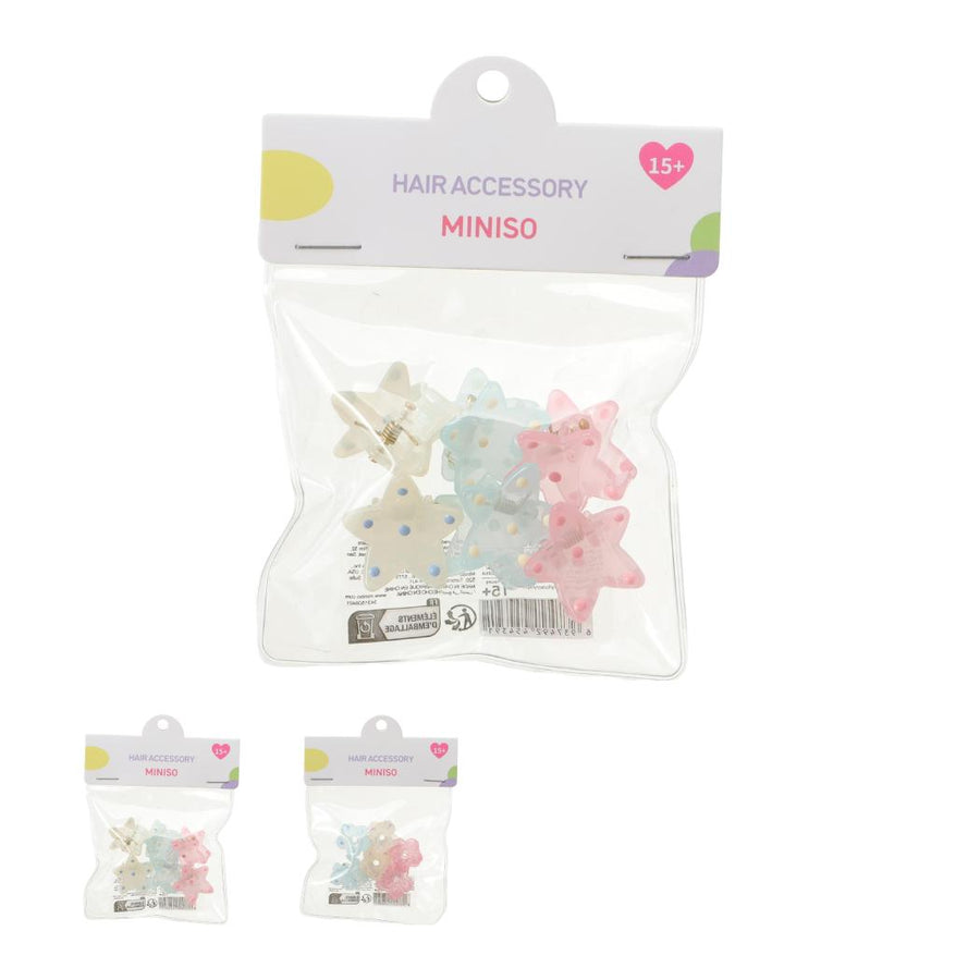 In-Bag Series Polka Dot Hair Clips (6 pcs)