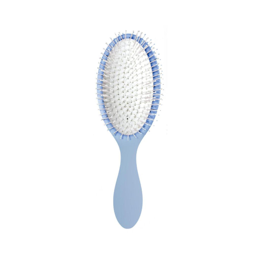 Classic Comfortable Series Oval Paddle Cushion Massager Hair Brush (Baby Blue)