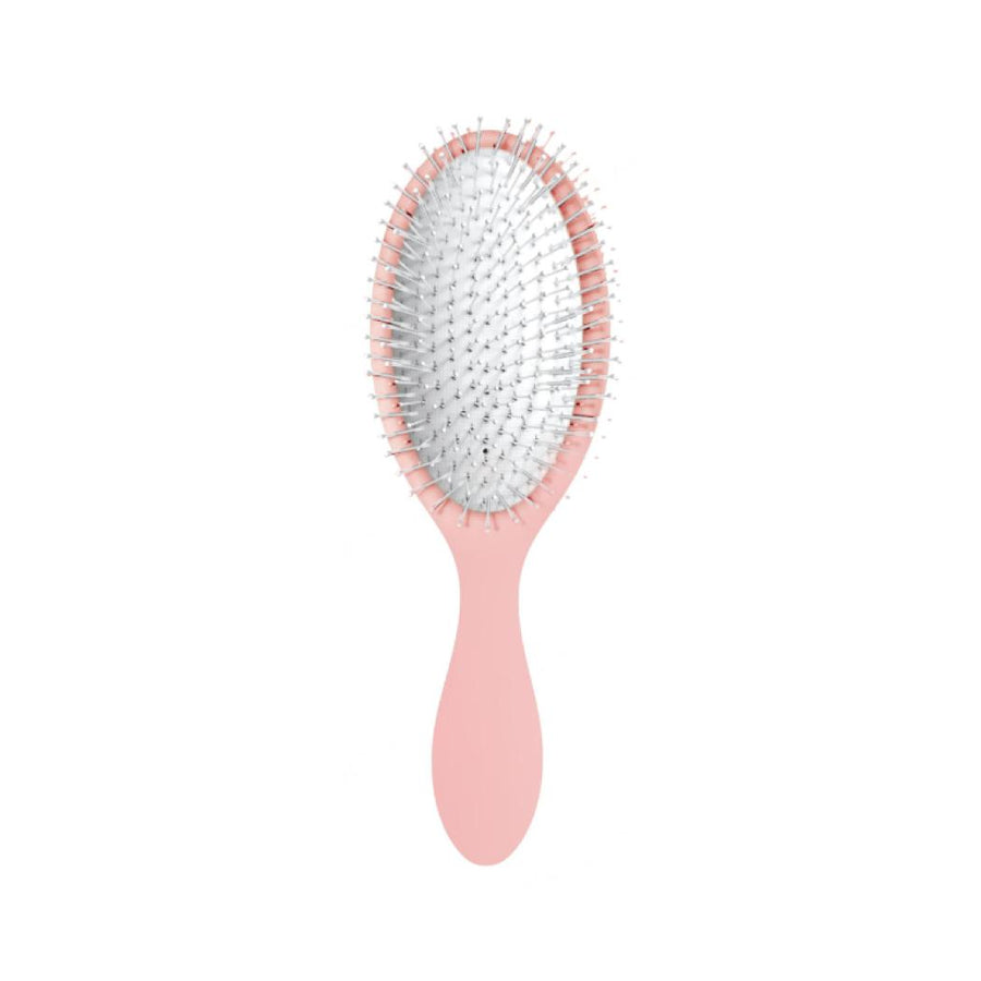 Classic Comfortable Series Oval Paddle Cushion Massager Hair Brush (Matte Pink)