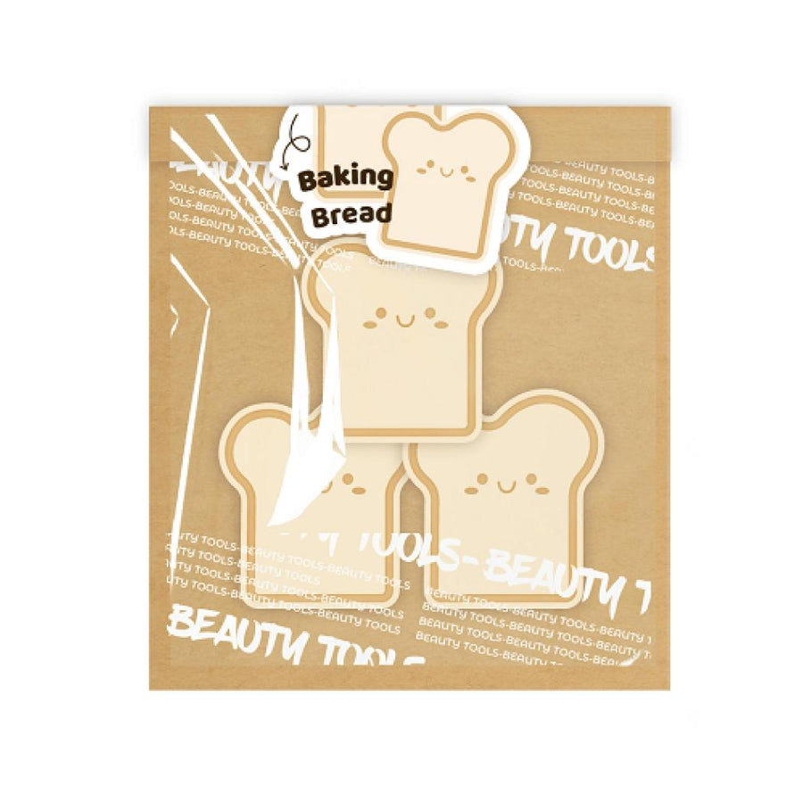 Pastry Series Wet and Dry Dual Use Toast Makeup Puffs (3 pcs)