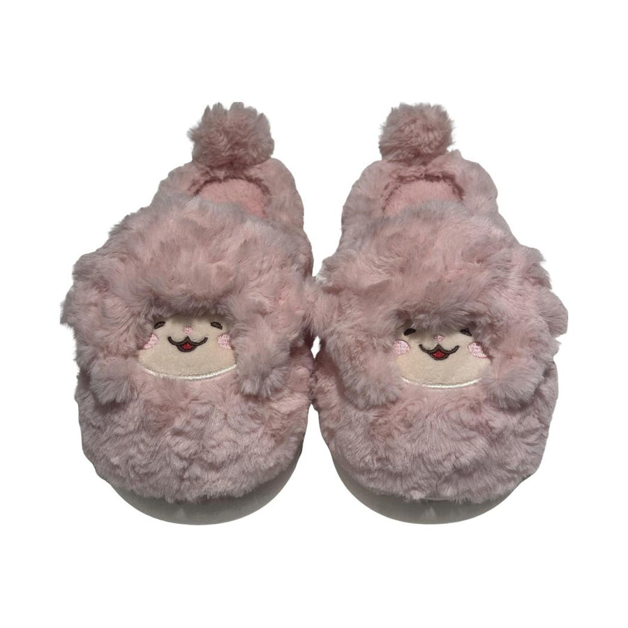 Make a Friend Series Plush Slippers(cici, Pink,37-38)