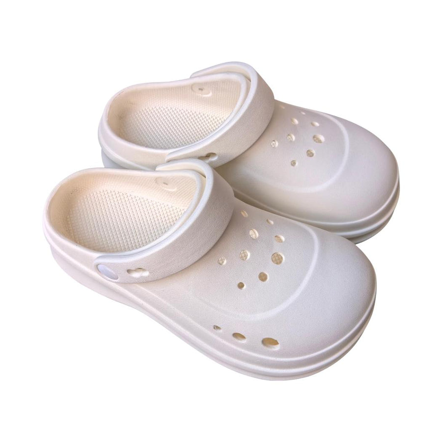 Bubble Series Clogs (White, 39-40)
