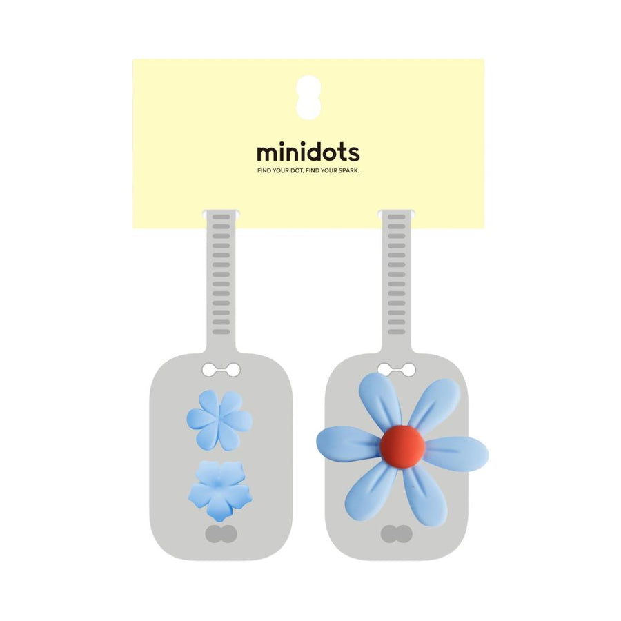 Silicone Flower Charms Set (Blue)