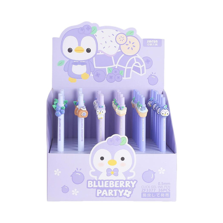 Mini Family Food Collection Penpen Figure Retractable Gel Pen (0.5mm, Black) (6 Assorted Models) (PDQ)