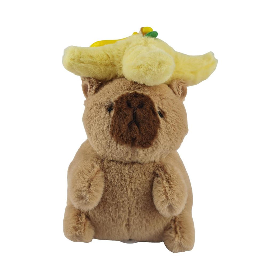 5in. String-Drawing Movable Mimi Bara Plush Pendant(Movable Tail, Banana Peel Hat)
