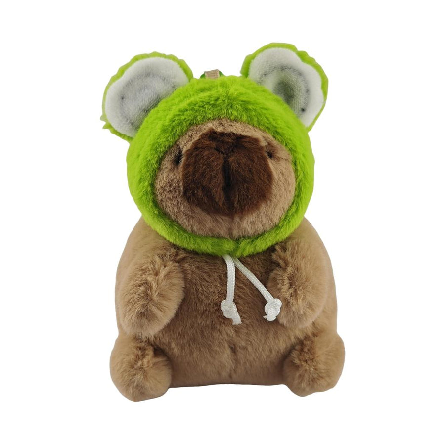5in. String-Drawing Movable Mimi Bara Plush Pendant(Movable Tail, Frog Hat)