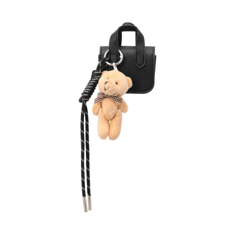 Bag Charm Series Little Bear Mini Handheld Coin Purse(Black)
