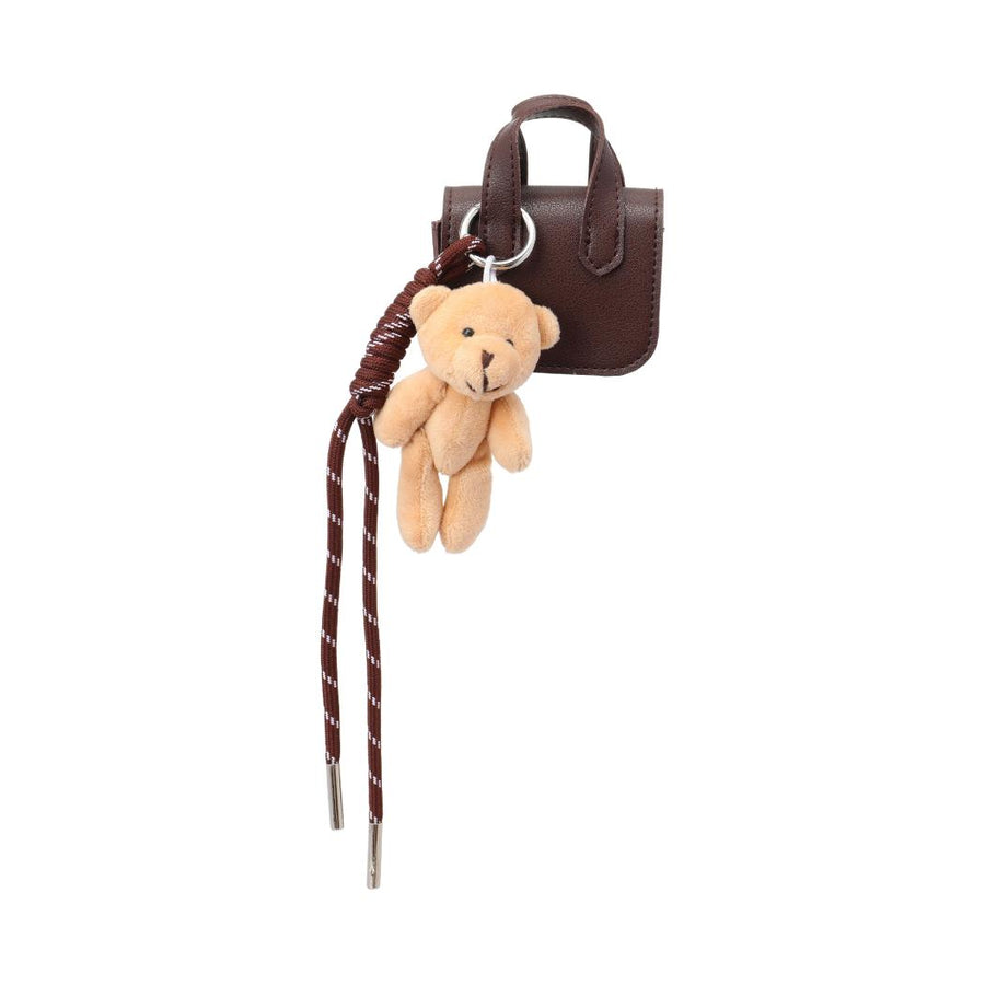 Bag Charm Series Little Bear Mini Handheld Coin Purse(Dark Brown)