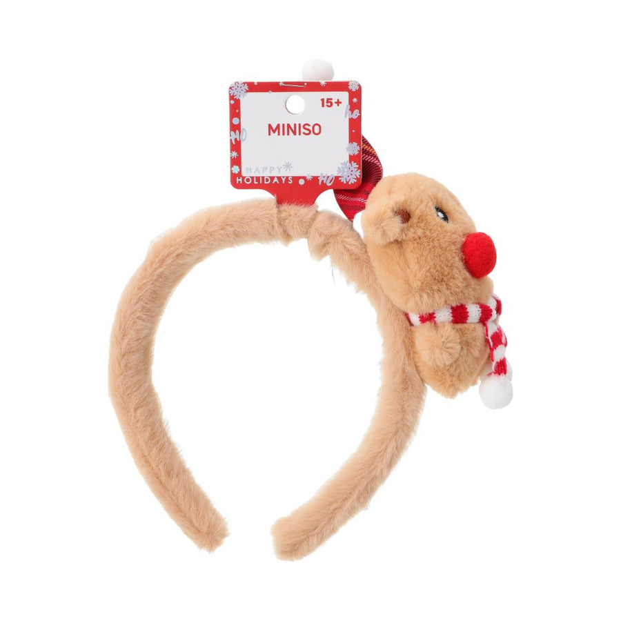 Christmas Christmas Bear Hair Hoop (Brown)