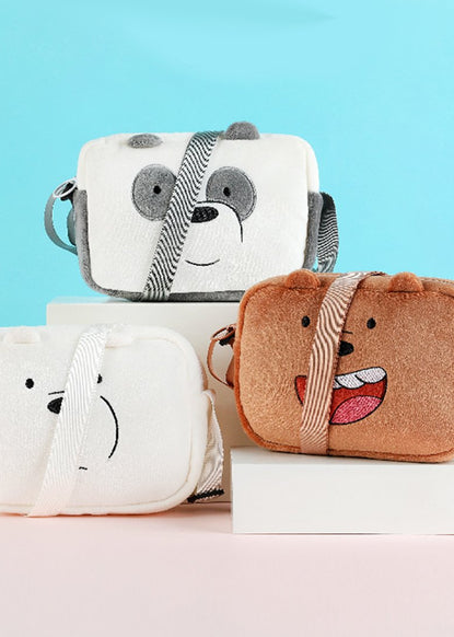 MINISO x We Bare Bears collaboration product: three bags each with we bare bears character face