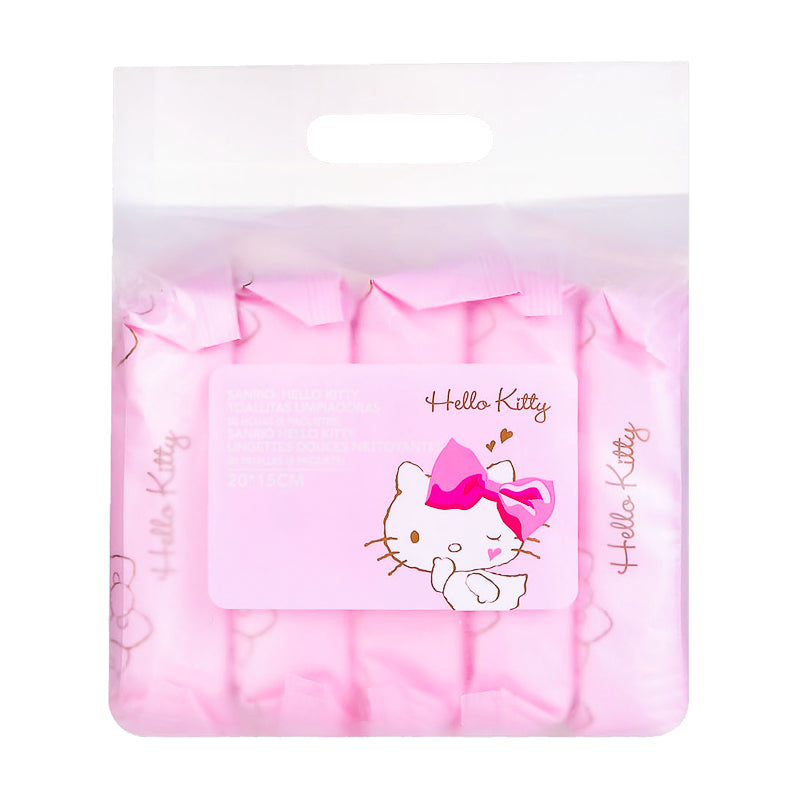 Sanrio Hello Kitty Mild Cleansing Wipes 20 Sheets (5 Pack)