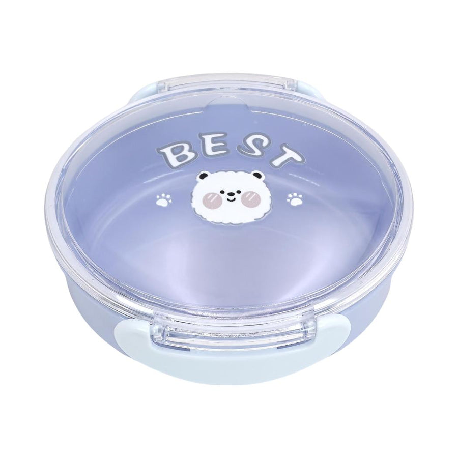Cartoon Oval Lunch Box 380mL(Blue)