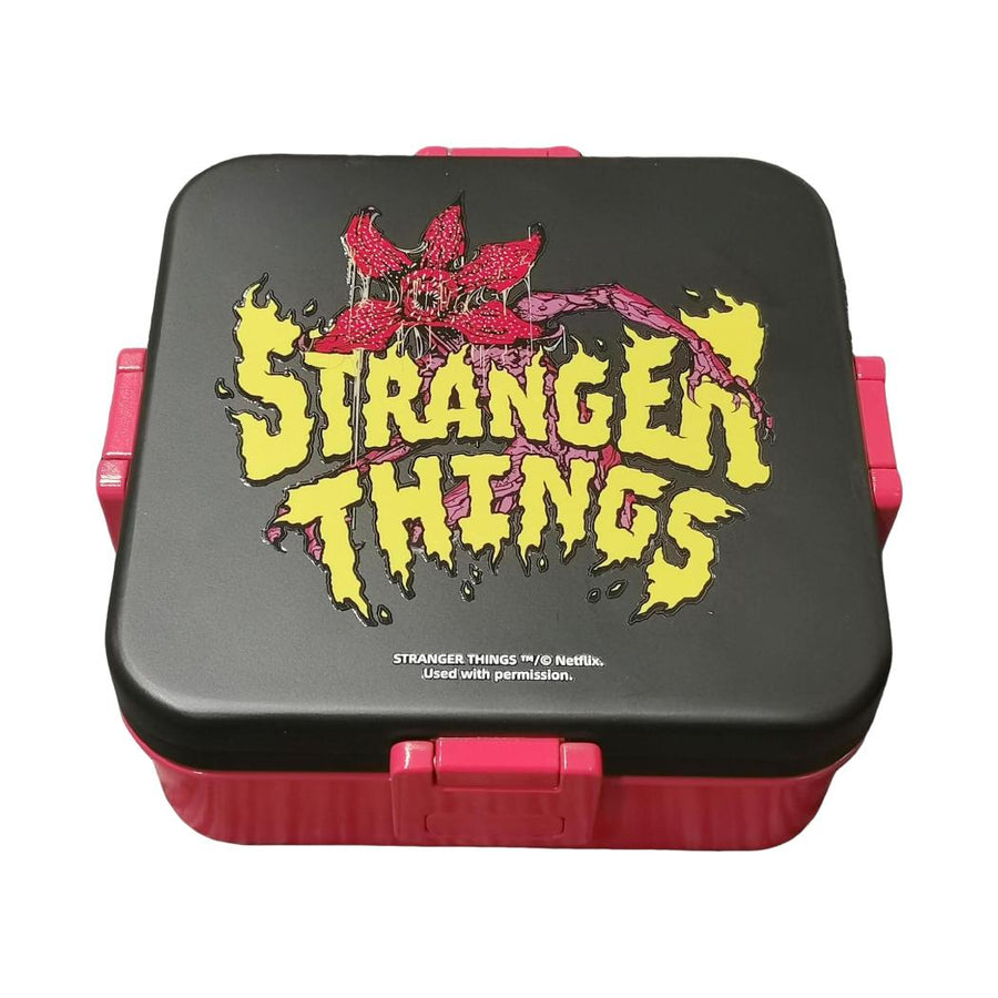 Stranger Things Collection Square Lunch Box 1200mL(Red & Black)