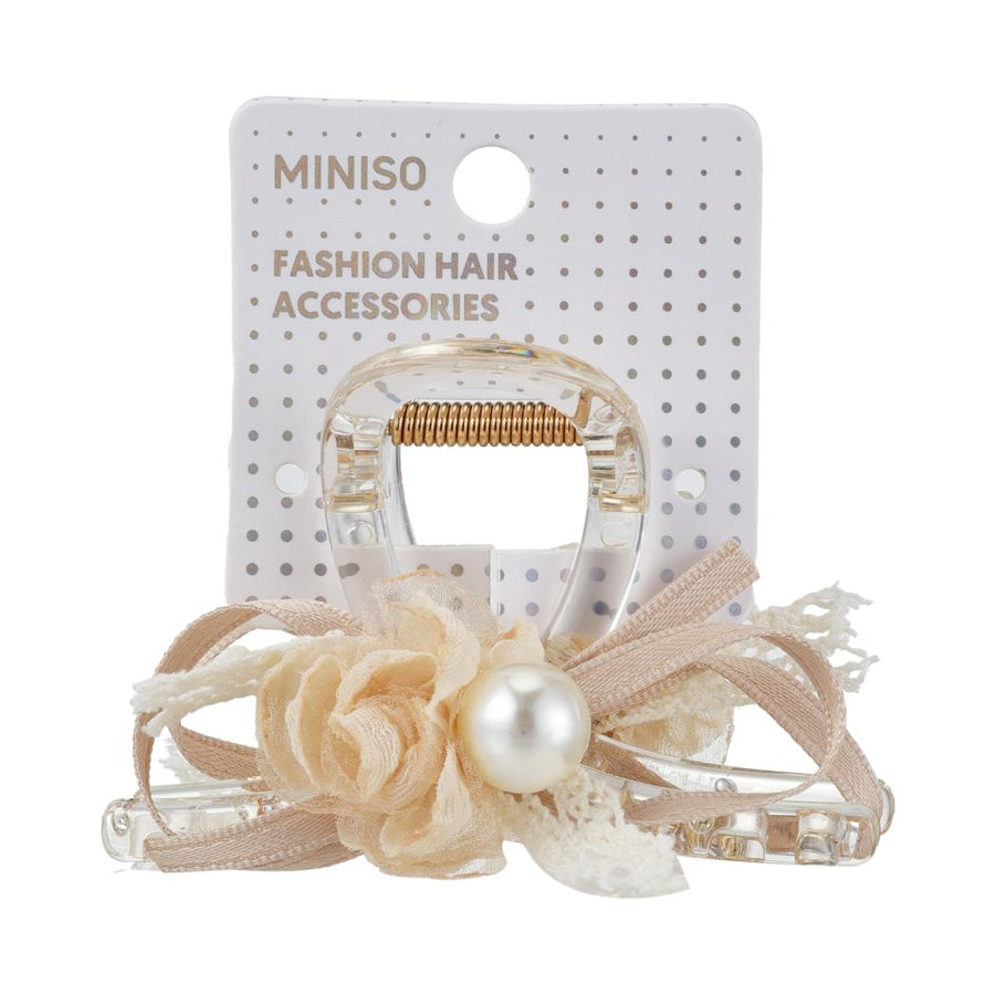Elegant Beige Coffee Series Claw Clip (1 pc)